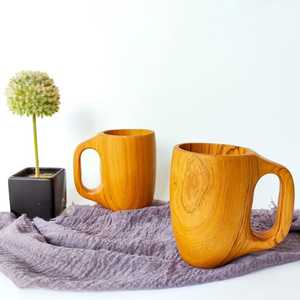 Elegante Taza de Té de Madera Hecha a Mano con Madera Natural que Ofrece una Ligereza, Durabilidad y Ecológicidad - Product Image 3