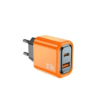 Adaptador de Corriente USB-C GaN de 45W, Cargador Rápido Multipuerto, PD QC3.0, Carga Ultra Rápida, Ecológico, 5V/3A, Doble Enchufe, LED