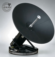 Large plage d'altitude 0-90 °   Antenne satellite auto-élevante bi-bande Ku/Ka de 0,8 m, 16 kg, pour sac à dos, terminal VSAT d'urgence extérieur IP65