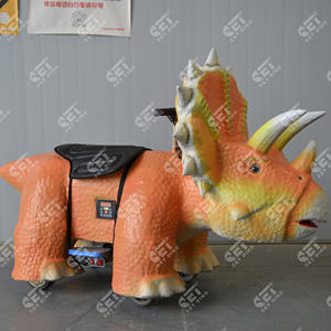 Tour à jetons de style <span class=keywords><strong>dessin</strong></span> <span class=keywords><strong>animé</strong></span> sur <span class=keywords><strong>dinosaure</strong></span> pour enfants voiture de <span class=keywords><strong>dinosaure</strong></span> conduire autour - Product Image 4