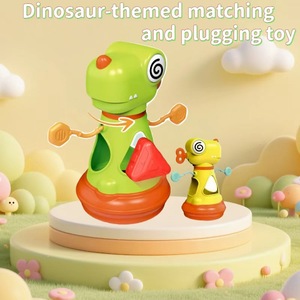 Nouveau modèle de dinosaure éducatif pour enfants, jeu de correspondance en plastique Cécile, jouet d'éveil cognitif pour la petite enfance - Product Image 4