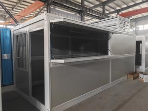 Oficina en Contenedor de 20 pies, Casa Móvil Plegable Prefabricada, Casa Contenedor de Acero Portátil para Sala de Estar, Tienda Móvil con Panel Sándwich - Product Image 2