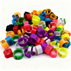 TOPHONESTY 8mm 10mm Plastic Vogelringen voor Duiven, Serienummer, Kleurrijk, Beenbanden, Huishoudelijk Gebruik, Nieuwe Staat, 1 Jaar Garantie - Product Image 1