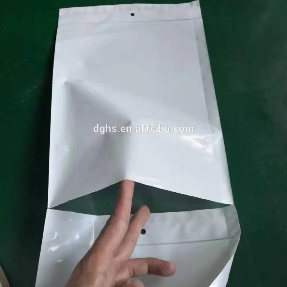 Оригинальные пластиковые Передние Прозрачные задние Белые перфорированные пакеты для авто предварительно открытые Упаковочные пакеты в рулоне