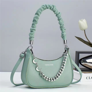 Sacs bandoulière décontractés à motif litchi et chaînes croisées, nouvelle collection 2026, sacs à main tendance pour femme - Product Image 5