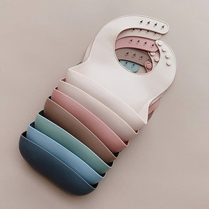 Silicone Baby Bib Waterproof Easy Clean Custom Color Toddler Kids Mealtime Apron Design 088 Custom Logo Wholesale - Product Image 3