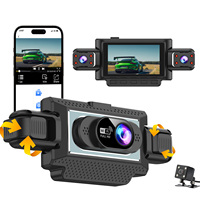 Caméra de tableau de bord HD1080p pour voiture, 4 objectifs, Wifi, 4 caméras, boîte noire de voiture, caméra avant et arrière, 4 canaux