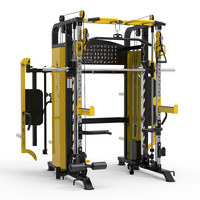 Fabrication en gros de matériel de musculation pour la maison, entraîneur multifonctionnel commercial, rack à squats, cage de musculation, machine Smith DY-9000