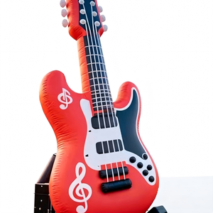 Guitare gonflable géante publicitaire personnalisée, modèle d'instrument, logo imperméable pour festival de musique et promotion de marque - Product Image 1
