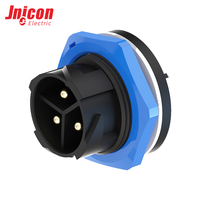   Connecteur étanche TUV CE M25 à 3 broches 50A 500V avec verrouillage par pression IP67 Jnicon Circar Plug pour usage industriel