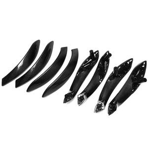 AURON for BMW 3 Series 4 Series F30 F31 Interior <b>Door</b> <b>Handle</b> Kit Accessories <b>Replacement</b> Carbon Fiber - Product Image 4