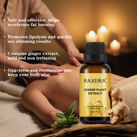 Huile Amincissante au Gingembre à Prix Abordable, Huile de Massage Corporel Végétalienne pour Affiner le Ventre, Huile Amincissante Naturelle Brûle-Graisse, Huile Anti-Cellulite pour la Perte de Poids
