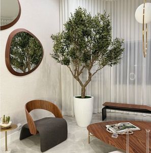 Tronco de <span class=keywords><strong>olivo</strong></span> <span class=keywords><strong>grande</strong></span> desmontable personalizado de gama alta tela de seda de alta calidad bonsái Artificial para decoraciones de interiores fiestas - Product Image 1