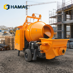 Meilleur prix HAMAC Pompe à béton portable montée sur remorque, pompes à béton mobiles, capacité de décharge 18m3/h HTB15 - Product Image 3