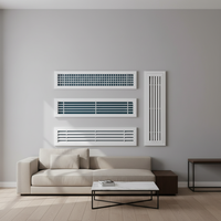 Grille de ventilation linéaire moderne en alliage d'aluminium détachable