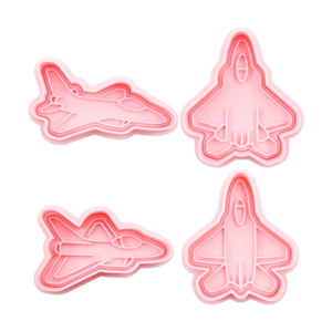 Moule à biscuits en plastique personnalisable pour <span class=keywords><strong>avion</strong></span> de chasse pour enfant DIY Baking Cartoon Shaped Cookie Cutter - Product Image 1