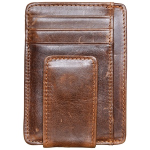 Slim Minimalist Front Pocket Super Strong Magnetic Money Clip Leather <b>Wallet</b> <b>RFID</b> Blocking Leather Mens <b>Wallet</b> - Product Image 1