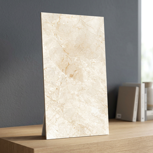 Azulejos de porcelana pulida Lorenz Crema de 800x1600 mm con diseño de mármol crema para proyectos comerciales de alta gama - Product Image 3