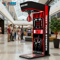 Machine de jeu de boxe à monnayeur, machine d'arcade de frappe avec lumières clignotantes, attraction très demandée pour parcs d'attractions et salles d'arcade
