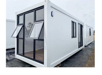 Maison de conteneur commerciale préfabriquée en acier de 20 pieds et 40 pieds à installation rapide pour l'espace extérieur pour l'utilisation de la boutique d'hôtel Villa Capsule