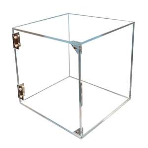 Gabinete de almacenamiento transparente de acrílico Caja de almacenamiento miscelánea para el hogar simple y bloqueable Caja de almacenamiento con tapa abatible de moda - Product Image 5