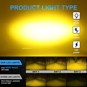 Phare laser à double lentille 15W, éclairage blanc et jaune, feux de brouillard LED, mini projecteur LED pour moto, double projecteur - Product Image 5