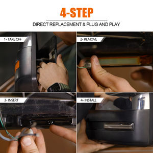 Vente en gros <span class=keywords><strong>de</strong></span> 2 clignotants séquentiels ambrés pour rétroviseurs latéraux pour Ford Raptor 2010-2014 F150 2009-2014, clignotants <span class=keywords><strong>de</strong></span> rétroviseur - Product Image 4