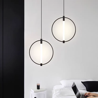 Lustres réglables en hauteur, lampes de chevet pour chambre à coucher, luminaires de bar, comptoir, salle à manger, en fer et acrylique, LED dimmable, taille moyenne
