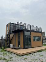 Casa Contenedor Popular para Exteriores, Certificada por la CE, Personalizable, de Bajo Costo, Fácil de Montar, Casa Móvil de Lujo de Doble Capa
