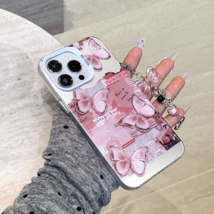 NUOVA <span class=keywords><strong>Cover</strong></span> per <span class=keywords><strong>iPhone</strong></span> 15 17 Pro Max 14 13 12 <span class=keywords><strong>11</strong></span> con Farfalla Cartoon Argentata, Antiurto e Anti-Caduta IMD - Product Image 1