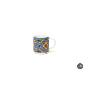 Set di 6 Tazzine da Espresso Excelsa in Porcellana Trinacria, 10 Cl, Multicolore - Product Image 4