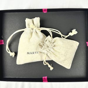 Good Quality Recycled Size Small Large Grocery Jute Bag Custom Eco-friendly Small Linen <b>Drawstring</b> <b>Pouch</b> With Logo Printing - Product Image 1