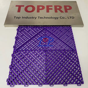 Carreaux de sol antidérapants de garage en PP Carrelage de sol en plastique pour salle de lavage de voiture - Product Image 5