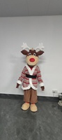 Costumes de mascotte de cerf de Noël en peluche unisexe à l'effigie d'animaux de dessin animé de Guangzhou Blue Sky pour adultes