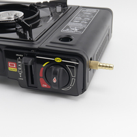 Réchaud à gaz portable GEMTREK double combustible avec connecteur de tuyau et certification CE pour bouteilles GPL et butane, cuisinière à gaz pour le camping en plein air