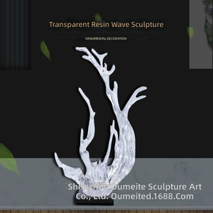 Escultura Europea y Americana, Escultura Transparente de Onda, Gran Gota de Agua, Decoración Artística para el Hogar, Villa, Interior - Product Image 2