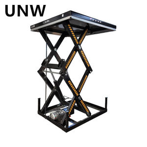 แท่นยกไฮดรอลิกแบบกรรไกรไฟฟ้าเคลื่อนที่ รับน้ำหนักได้ 500 กก. โครงเหล็ก ใช้ได้ทั้งระบบไฮดรอลิกและระบบแมนนวล สำหรับงานก่อสร้าง - Product Image 2