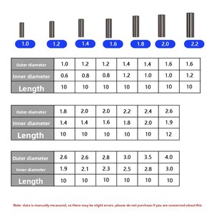 Abrazadera de níquel para pesca marítima con enganche de un solo gancho, tubo de cobre, para asegurar la línea, accesorio pequeño de 1.2mm - Product Image 3
