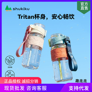 ขวดน้ำเด็ก Shukiku Tritan ฝาปิดแบบกด สำหรับเด็กนักเรียน พกพาสะดวก - Product Image 4