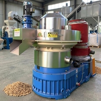 Machine à granulés centrifuge verticale à matrice annulaire CE pour sciure de bois, branches, déchets de bois ronds et granulés de combustible