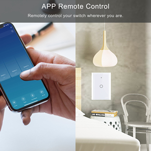 Interrupteur mural intelligent US Wifi 1 2 3 4Gang panneau de verre capteur tactile interrupteur de lumière fonctionne avec <span class=keywords><strong>Smartlife</strong></span> Alexa Google Home - Product Image 5