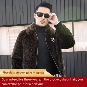 Veste polaire <span class=keywords><strong>d</strong></span>'<span class=keywords><strong>hiver</strong></span> pour <span class=keywords><strong>homme</strong></span> <span class=keywords><strong>avec</strong></span> velours côtelé épais et col en <span class=keywords><strong>fourrure</strong></span> Nouveau <span class=keywords><strong>manteau</strong></span> <span class=keywords><strong>d</strong></span>'extérieur coupe-vent à la mode <span class=keywords><strong>d</strong></span>écontractée - Product Image 3