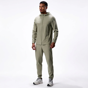Custom Men's Casual Tracksuit <b>Set</b> Hooded Sweatshirt and <b>Matching</b> <b>Jogger</b> Pants Two Piece Clothing - Product Image 1