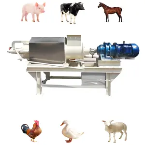 DZJX Chicken Pig Solid Liquid Manure Separator Screw Press Slurry Cow Dung Dewatering Machine Poultry Dung Dehydrator