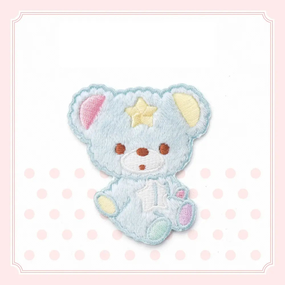 Cute plush bear embroidery cloth sticker clothes bag decoration the patch