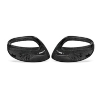 Coques de rétroviseurs en fibre de carbone sèche préimprégnée avec trou latéral, pièces de tuning extérieur pour Porsche 971 2017-2021 LHD