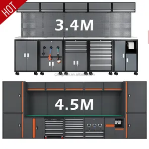 Bancada modular de metal para garagem, melhor bancada resistente, armário de ferramentas, bancada de armazenamento de armários de garagem
