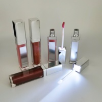 Nouveau produit phare en gros : Tube LED personnalisé de 7,5 ml avec logo miroir, pour gloss et rouge à lèvres, végétalien, marque privée, fournisseur de gloss LED