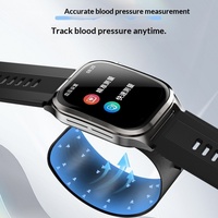 Reloj Inteligente con Monitor de Frecuencia Cardíaca, Presión Arterial, ECG, Tipo Bomba de Aire, Pantalla IPS, Resistente al Agua, Monitor de Salud, Contesta Llamadas