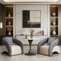 Table de négociation moderne en PU de style chinois, combinaison chaise et table, hauteur réglable, personnalisable, en carbone, pour bureau à domicile et salle à manger